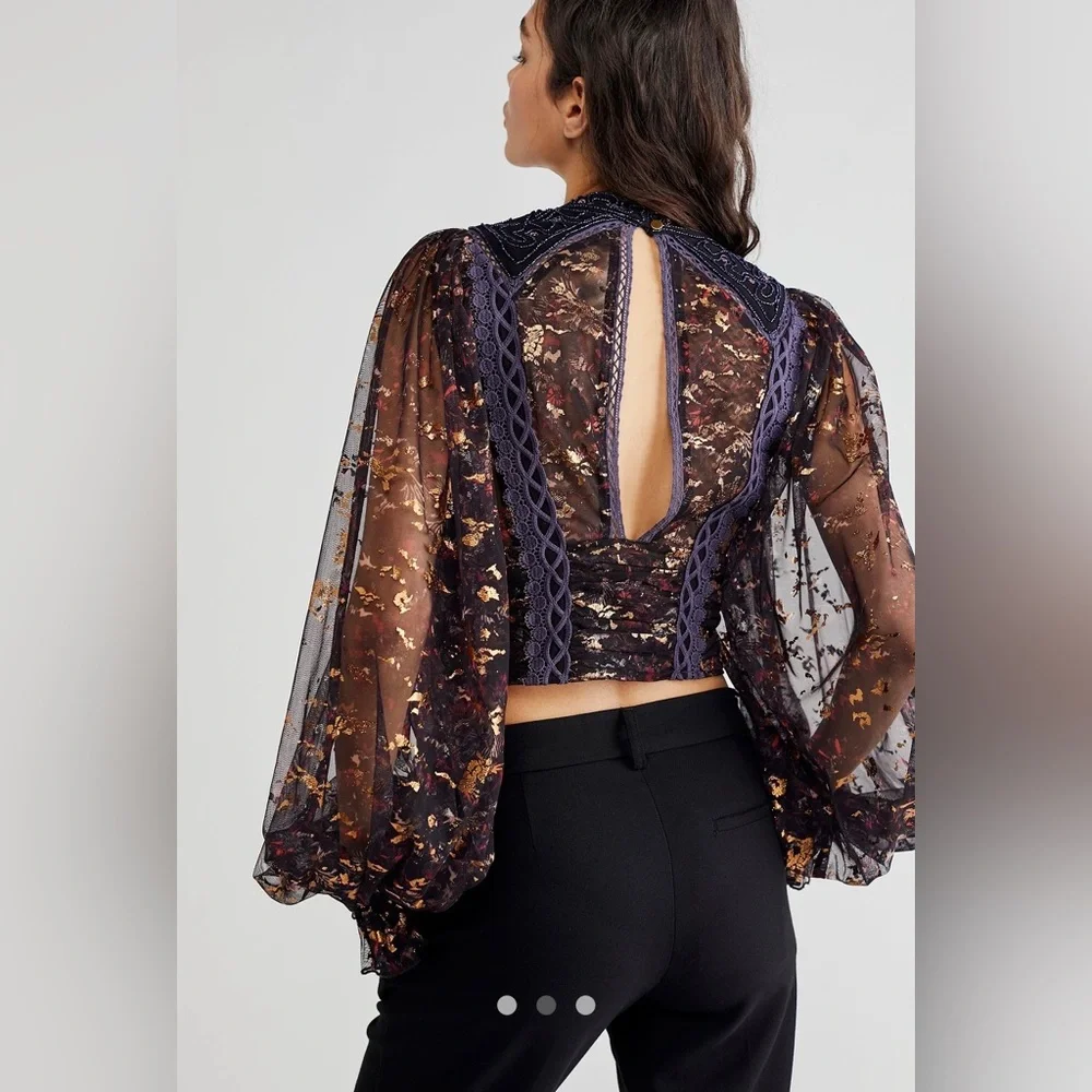 Free people beaded top - Picture 4 of 9